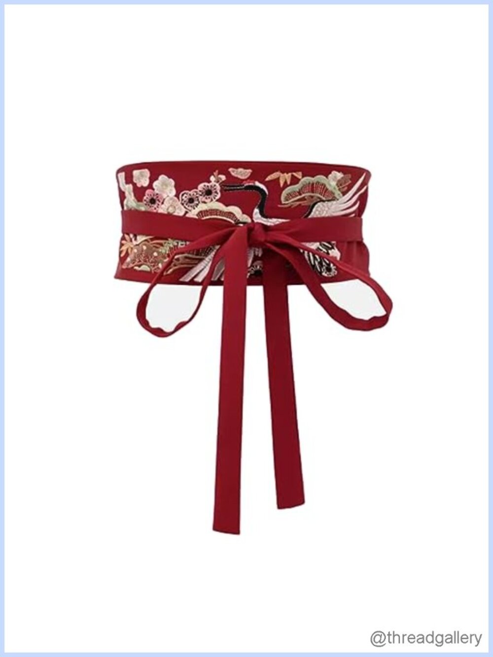 Japanese Obi Belt Kimono Robe Yukata Floral Wrap Tie Wide Cinch Waistband